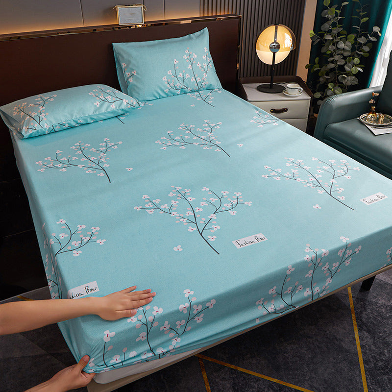 1 and 2 Piece Floral Bed Sheet Cotton Blend Dust Mite Resistant Bed Sheet Set