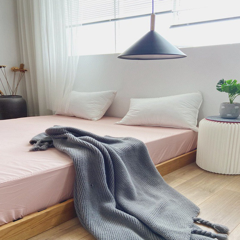 Solid Color Water Resistant Sheet Set 1-Piece Polyester Bed Sheet