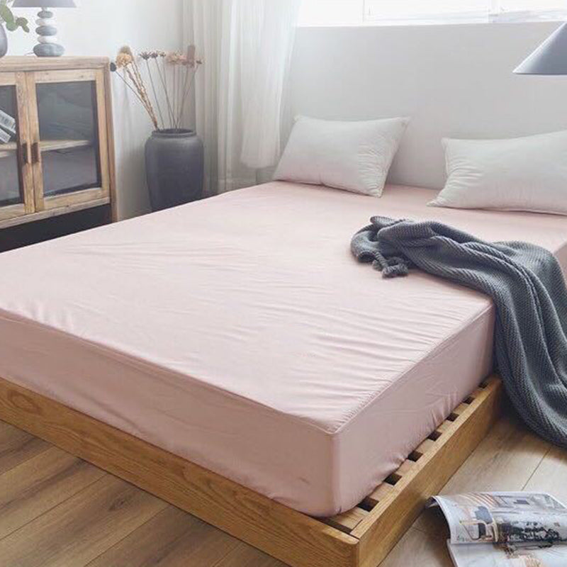 Solid Color Water Resistant Sheet Set 1-Piece Polyester Bed Sheet
