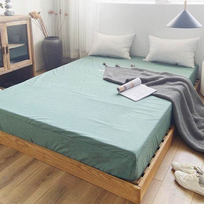 Solid Color Water Resistant Sheet Set 1-Piece Polyester Bed Sheet