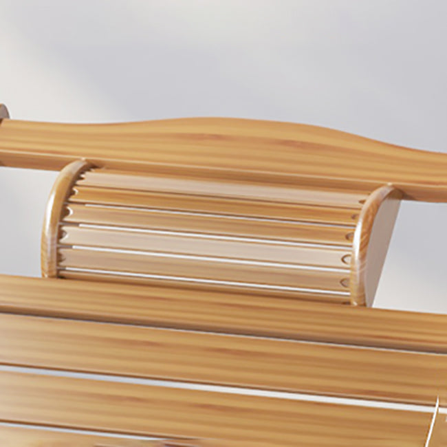 Traditional Rocking Chair Bamboo Solid Color Trapezoidal Back Indoor Rocking Chair