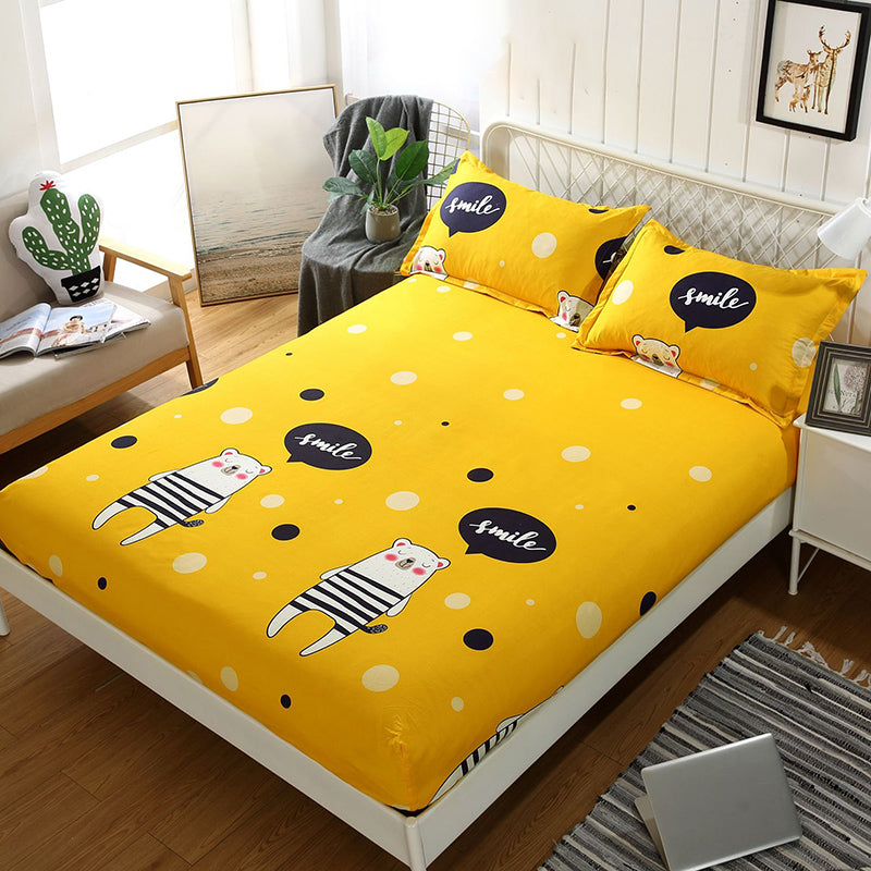 Animal Print Sheet Set 1-Piece Polyester 12" Deep Pocket Bed Sheet