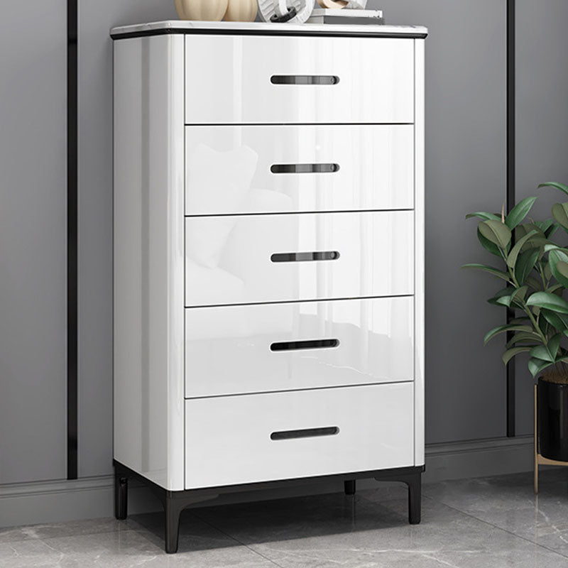 Contemporary Stone Storage Chest Bedroom Chest with Black Legs