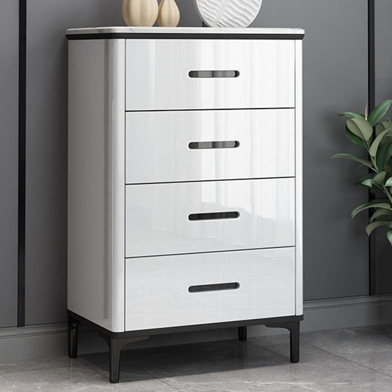 Contemporary Stone Storage Chest Bedroom Chest with Black Legs