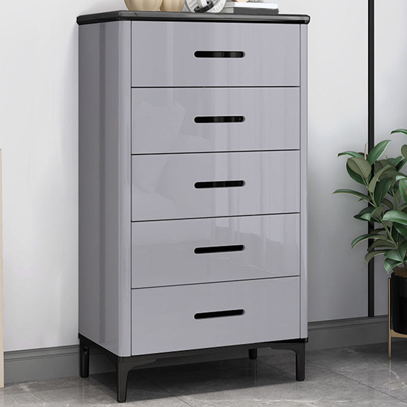 Contemporary Stone Storage Chest Bedroom Chest with Black Legs
