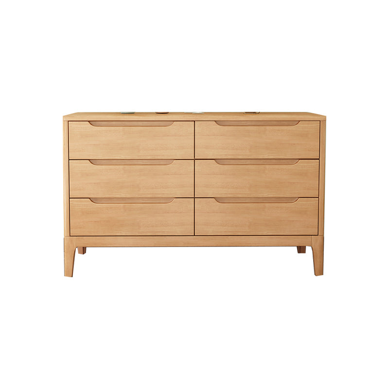 Contemporary Rubber Wood Storage Chest Bedroom Chest with Legs