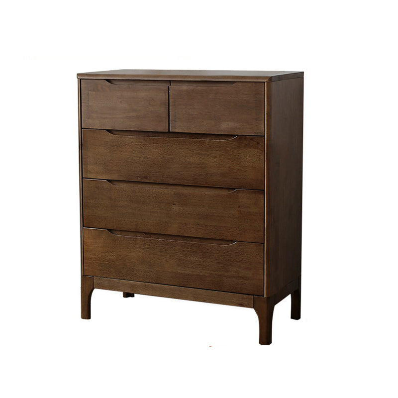 Contemporary Rubber Wood Storage Chest Bedroom Chest with Legs