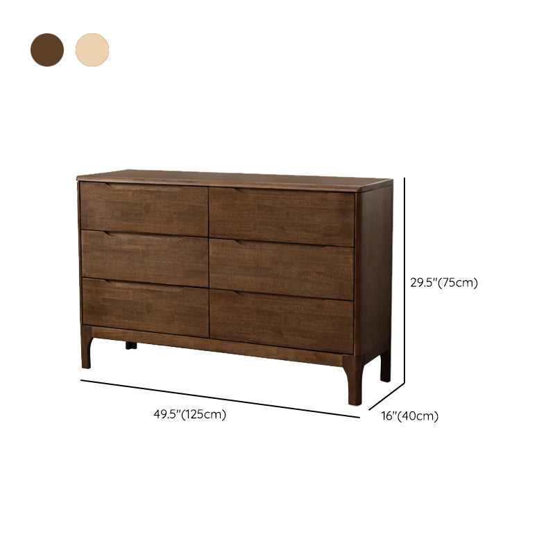 Contemporary Rubber Wood Storage Chest Bedroom Chest with Legs