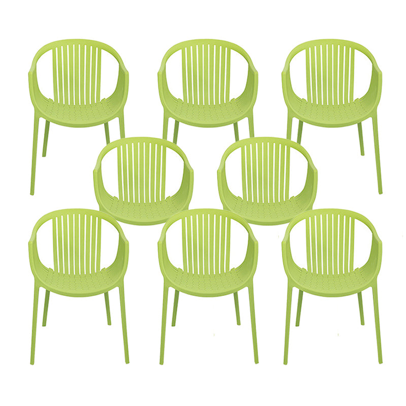 Nordic Style Arm Side Chairs Windsor Back Side Chair with Plastic Legs for Kitchen