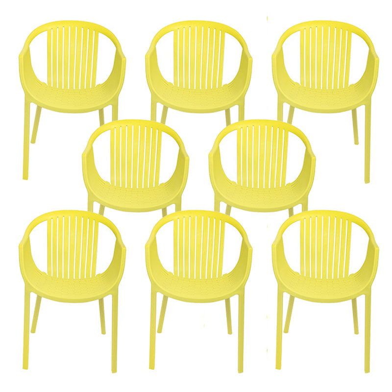 Nordic Style Arm Side Chairs Windsor Back Side Chair with Plastic Legs for Kitchen