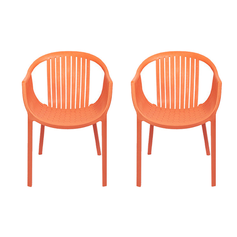 Nordic Style Arm Side Chairs Windsor Back Side Chair with Plastic Legs for Kitchen