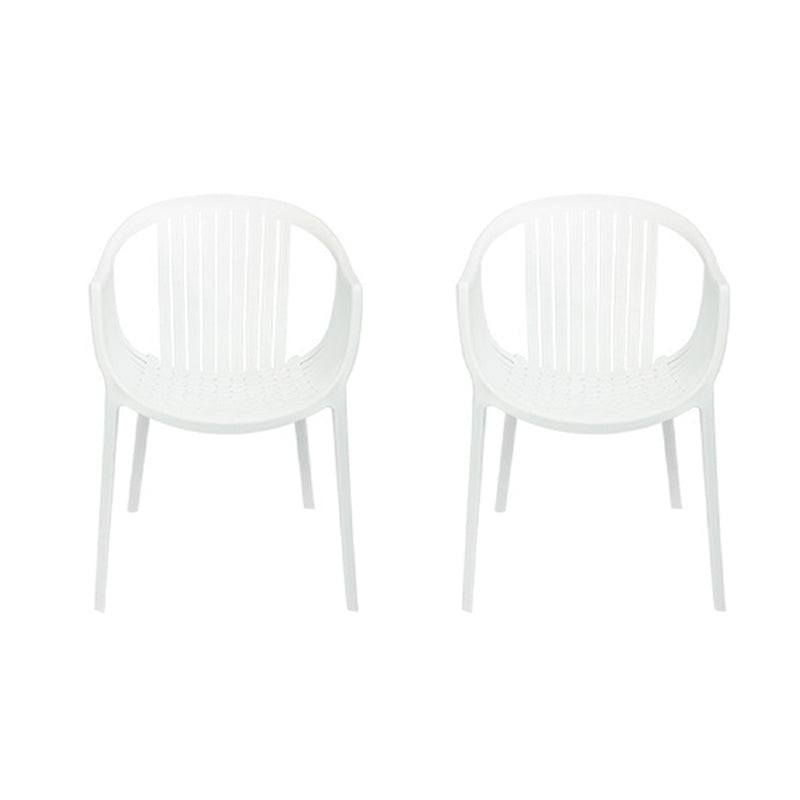 Nordic Style Arm Side Chairs Windsor Back Side Chair with Plastic Legs for Kitchen