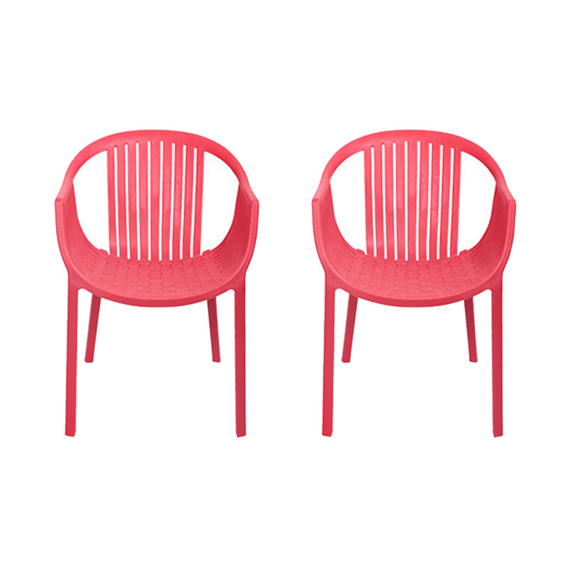 Nordic Style Arm Side Chairs Windsor Back Side Chair with Plastic Legs for Kitchen