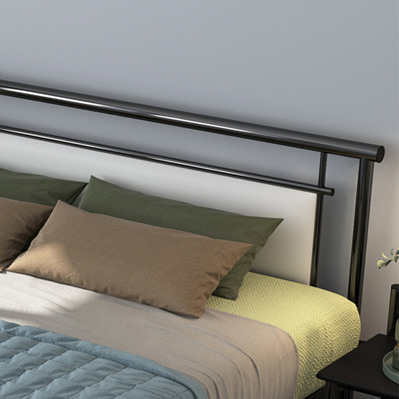 Modern Metal Open-Frame Bed Mattress Included Standard Bed with Custom Gold Legs