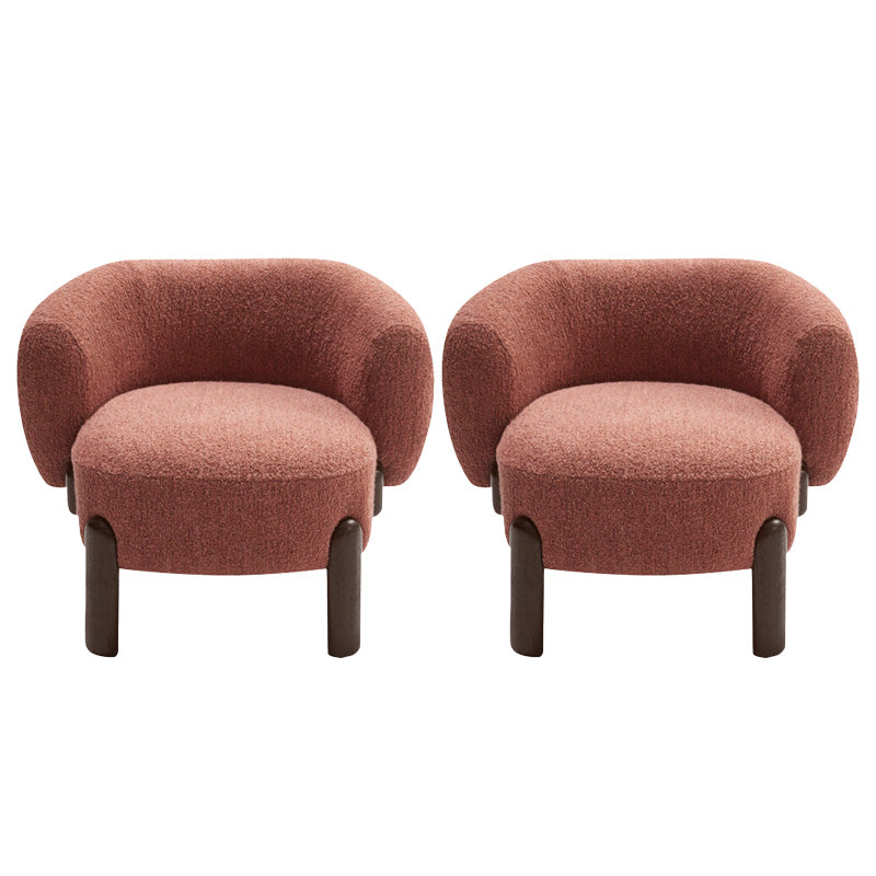 Contemporary Basic Four Leg Armchair Bedroom Solid Color Arm Chair