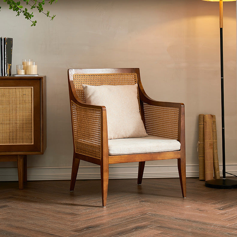Mid-century Accent Armchair Removable Cushions Accent Room Chair