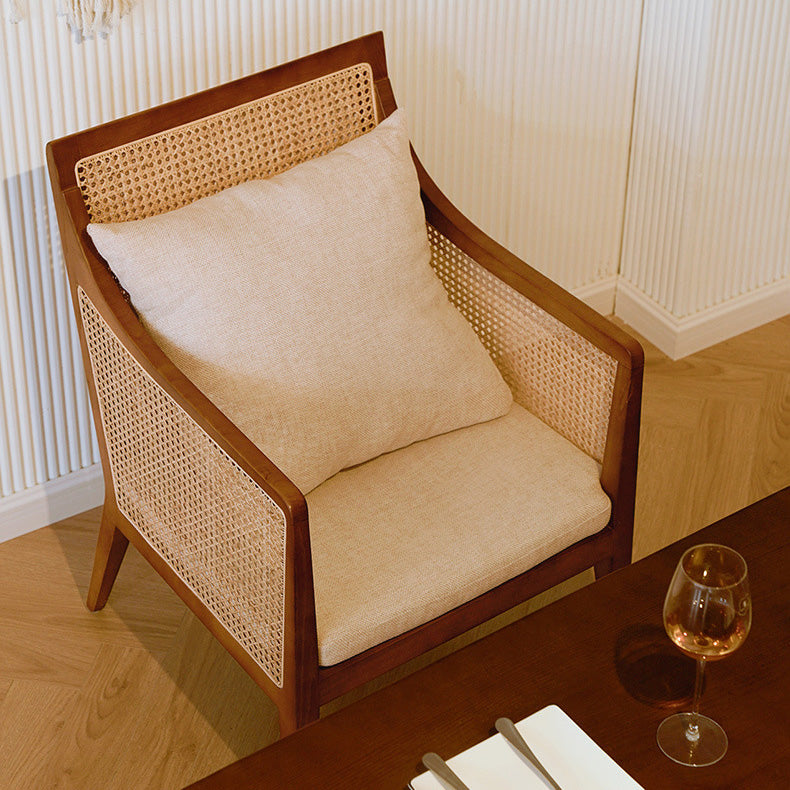 Mid-century Accent Armchair Removable Cushions Accent Room Chair