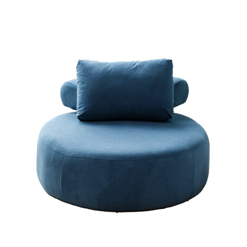 Contemporary Fixed Back Lounge Chair Bedroom Solid Color Lounge Chair