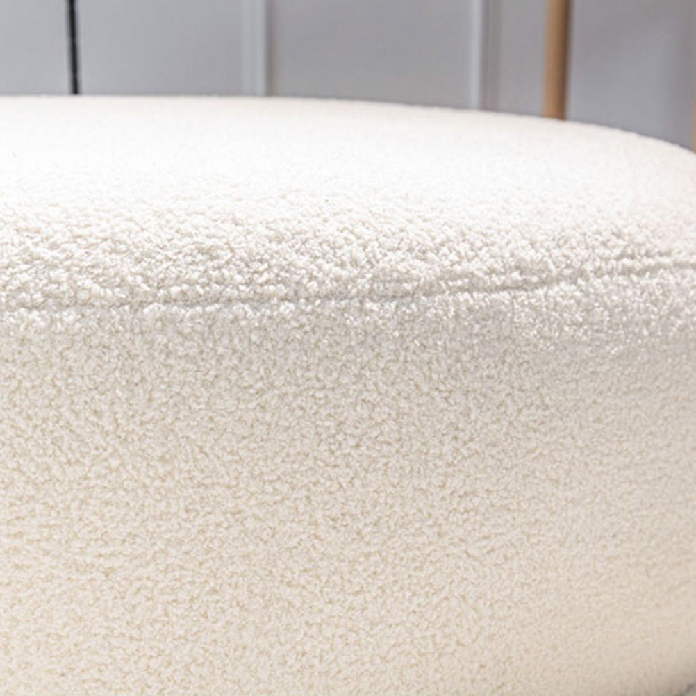 Contemporary Fixed Back Lounge Chair Bedroom Solid Color Lounge Chair