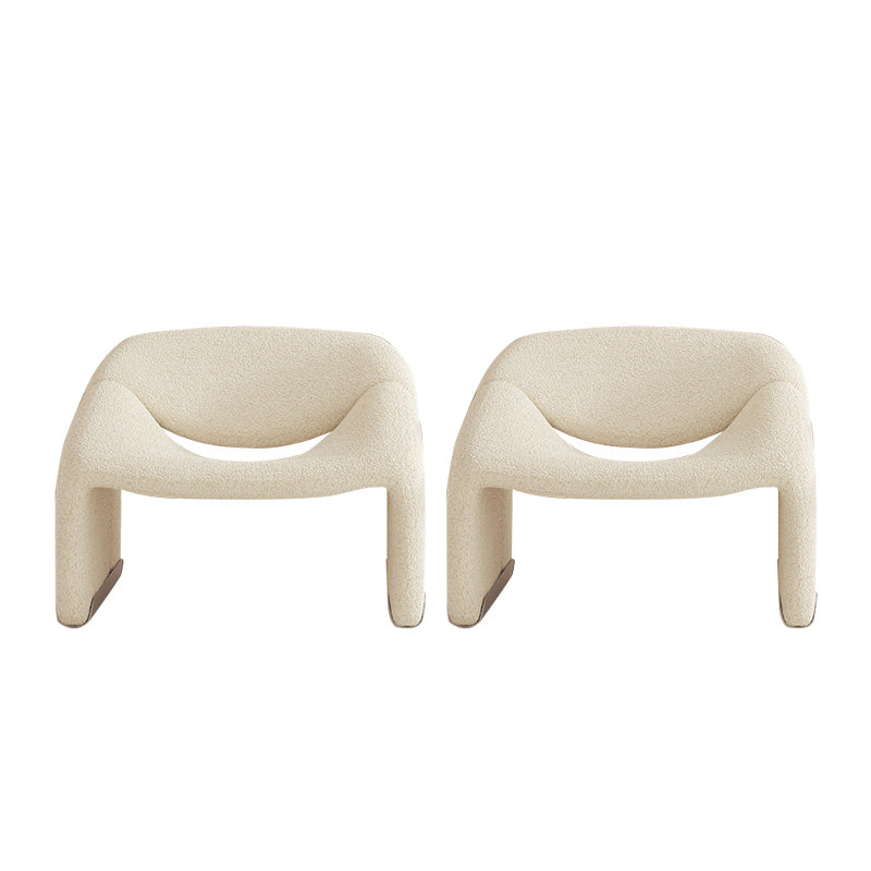 Contemporary Sled Side Chair Solid Color Bedroom Lounge Chair