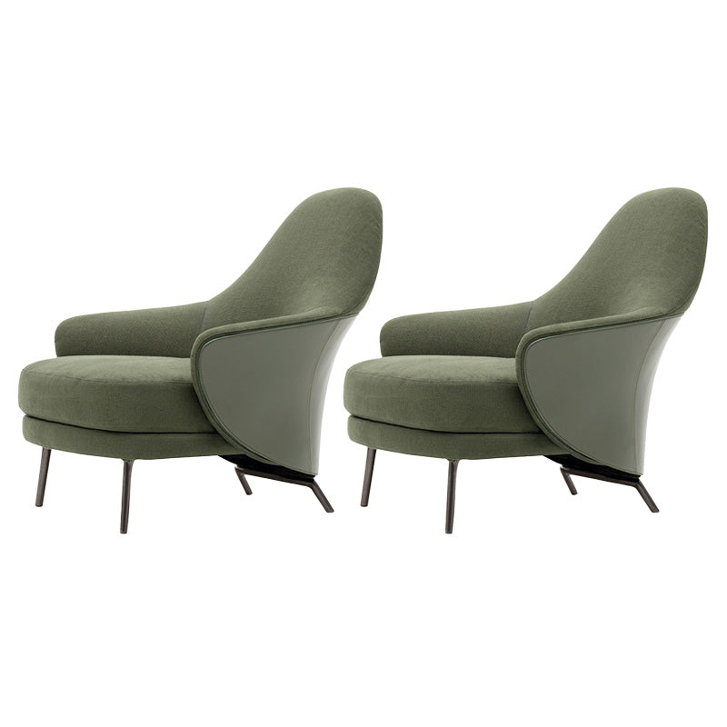 Basic Four Legs Lounge Chair Contemporary Solid Color Accent Armchair