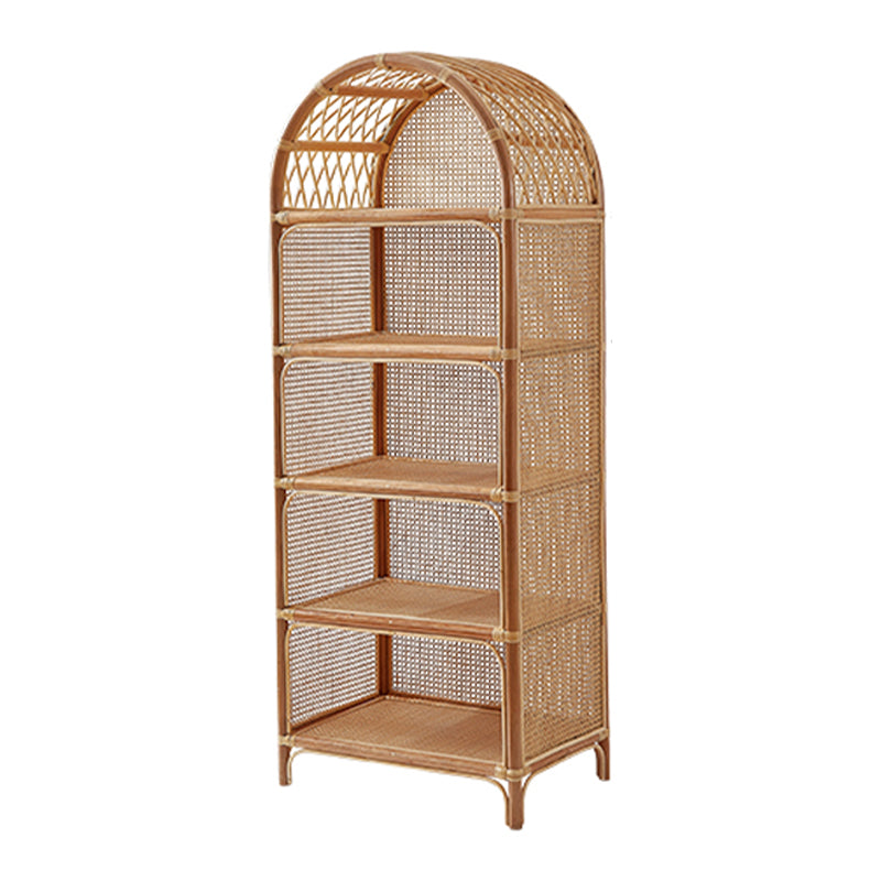 Contemporary Closed Back Bookshelf Standard Shelves Included Bookcase