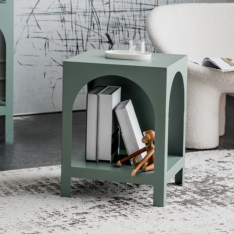 Scandinavian Shelf Bookcase Metal Standard Book Shelf with Rectangular Shelves