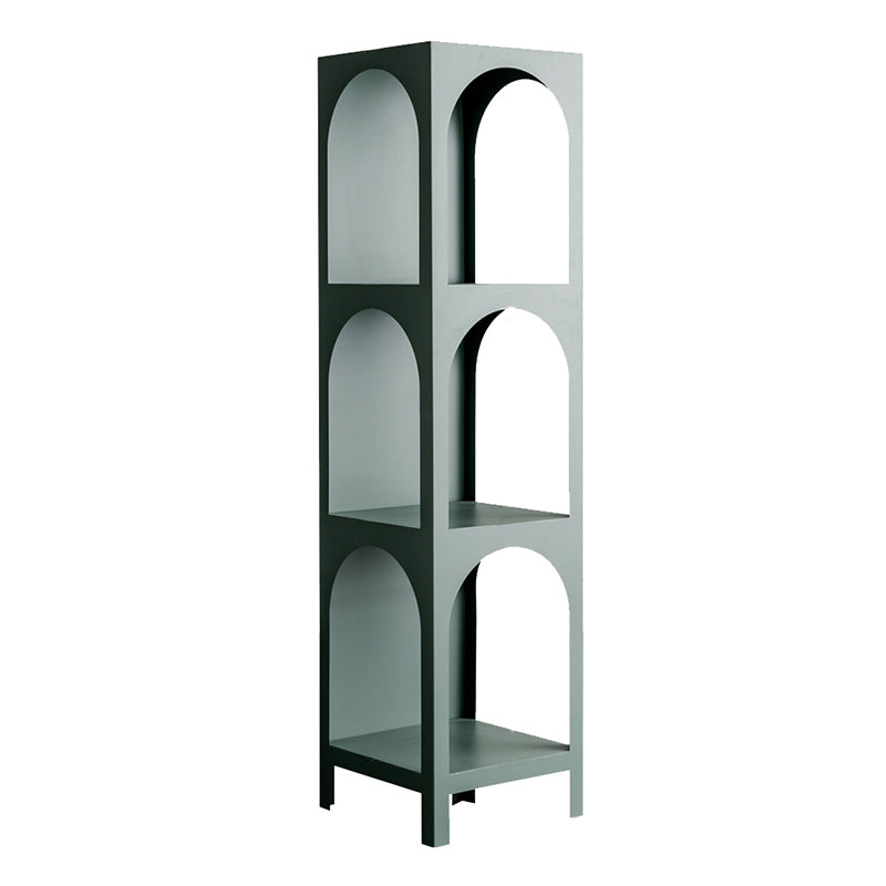 Scandinavian Shelf Bookcase Metal Standard Book Shelf with Rectangular Shelves