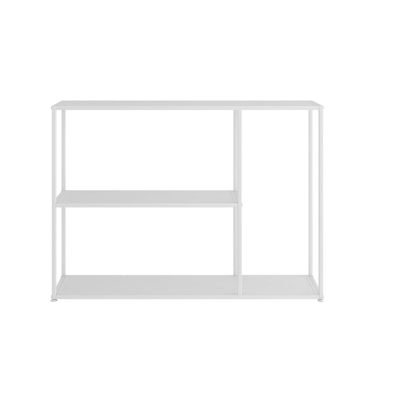 Metal Etagere Bookcase Scandinavian Open Back Bookshelf with Shelves