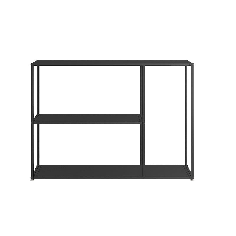 Metal Etagere Bookcase Scandinavian Open Back Bookshelf with Shelves