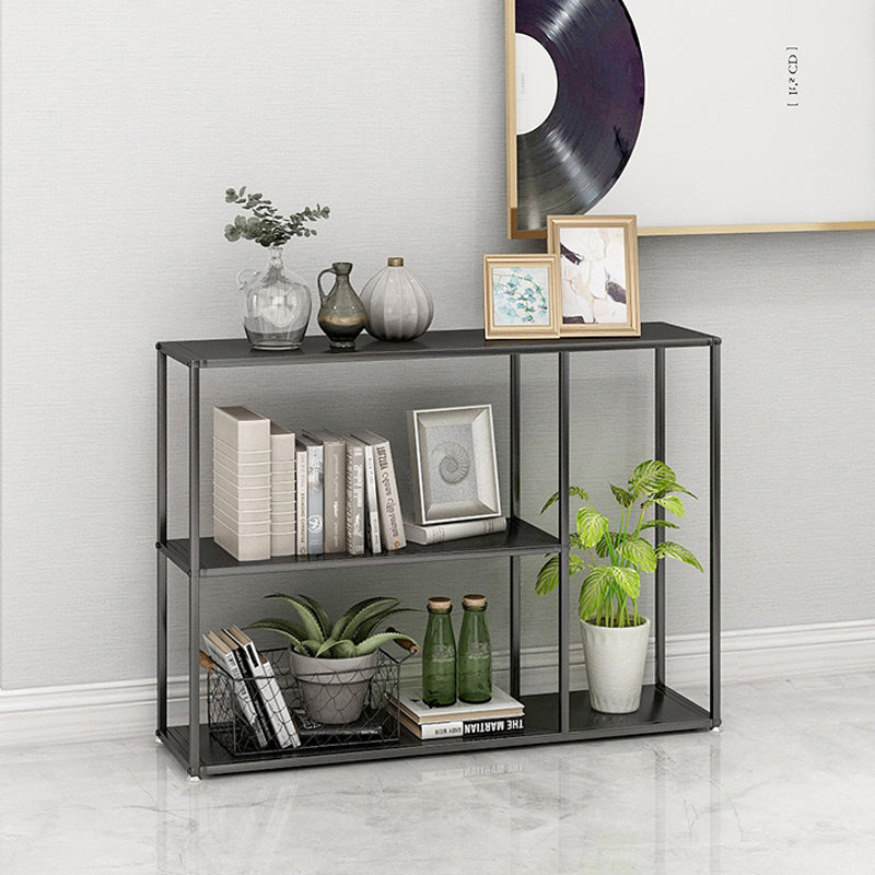Metal Etagere Bookcase Scandinavian Open Back Bookshelf with Shelves