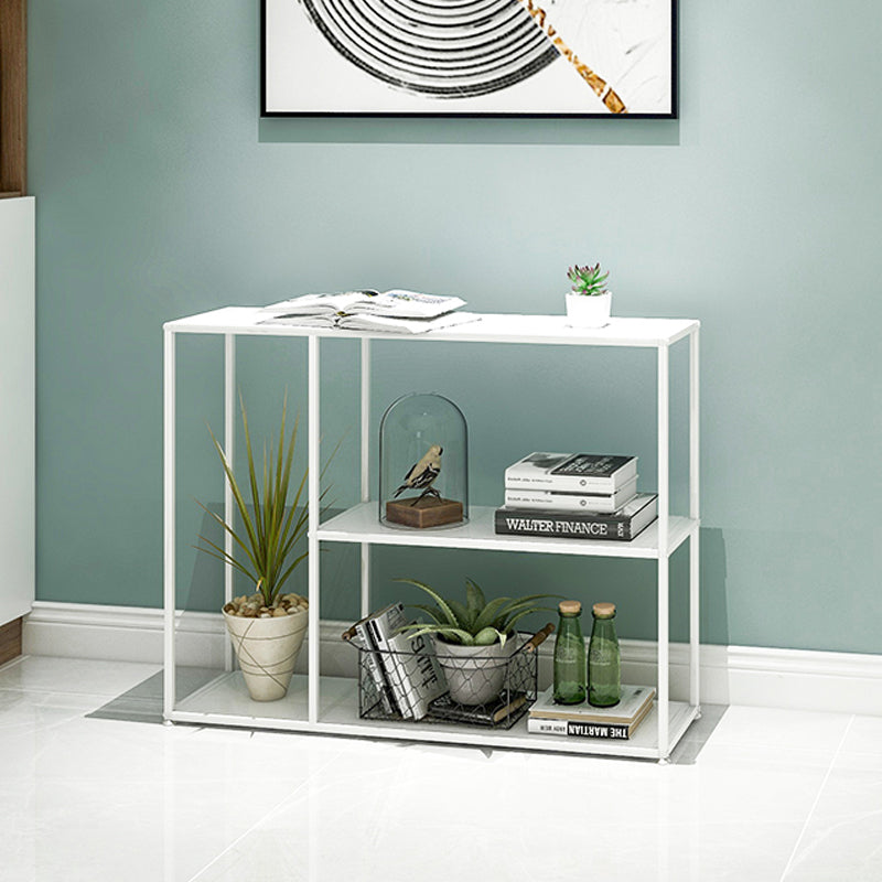 Metal Etagere Bookcase Scandinavian Open Back Bookshelf with Shelves