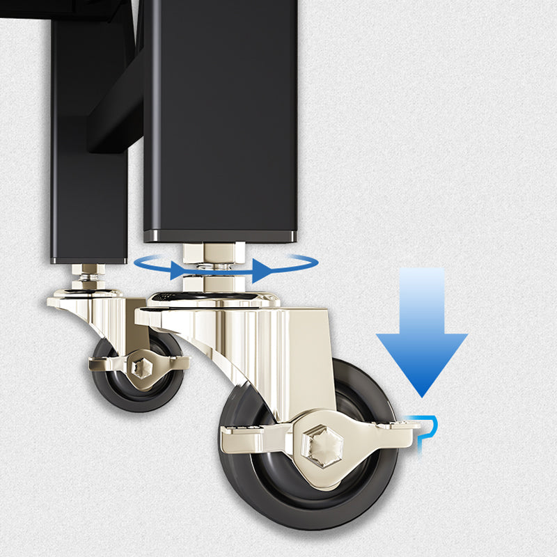 Contemporary Metal Bookshelf Etagere Folding Bookcase with Shelves