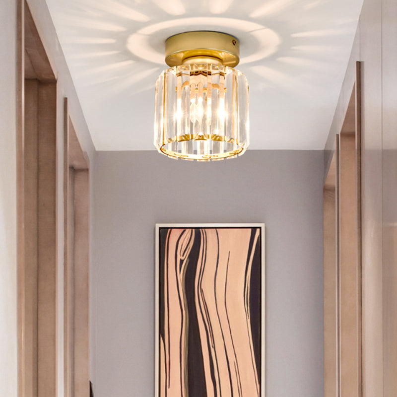 Ultra-Contemporary Flush Mount Ceiling Light Crystal Flush Light for Corridor