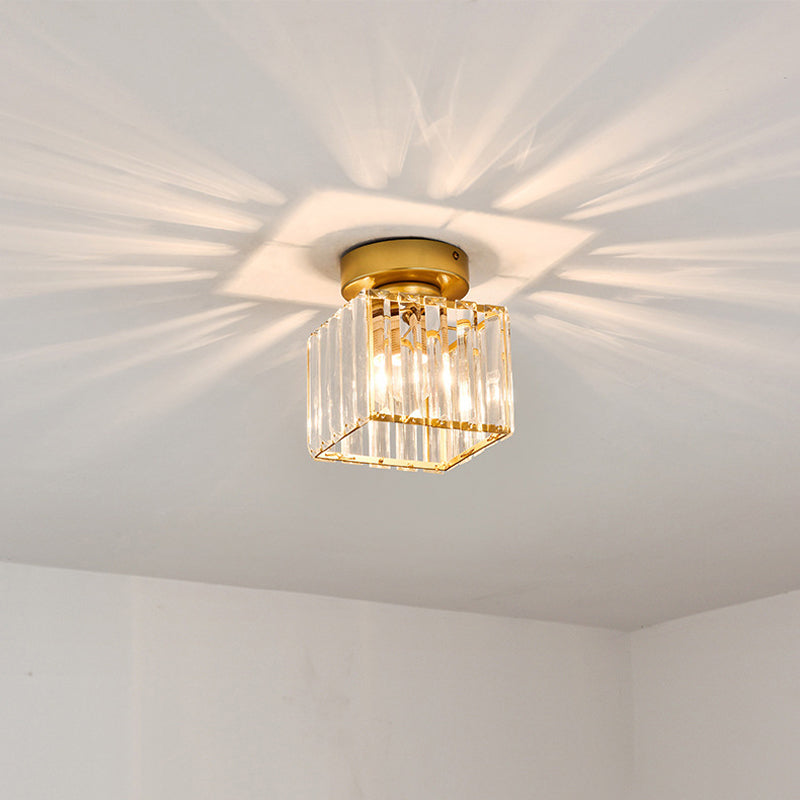 Ultra-Contemporary Flush Mount Ceiling Light Crystal Flush Light for Corridor