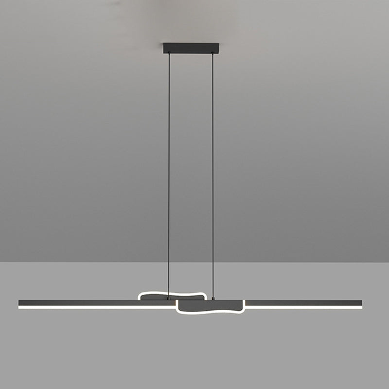 Modern Style Island Light LED Island Hanging Light with Acrylic Shade for Living Room