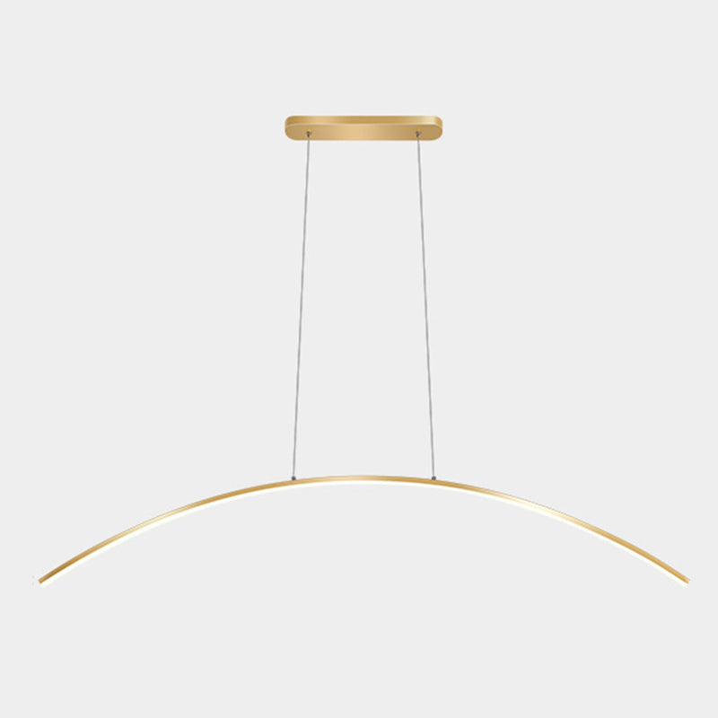 Golden Ceiling Light Contemporary LED Kitchen Island Lighting for Foyer