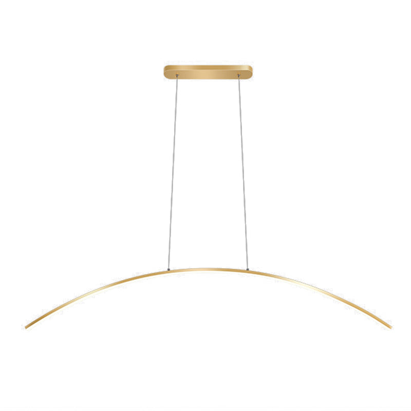 Golden Ceiling Light Contemporary LED Kitchen Island Lighting for Foyer