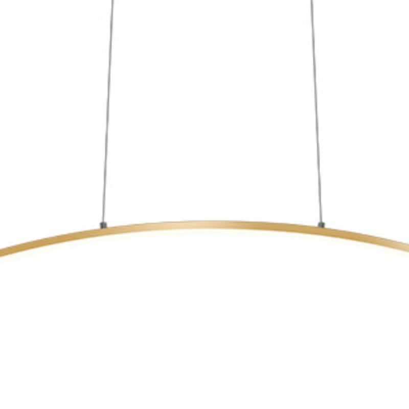 Golden Ceiling Light Contemporary LED Kitchen Island Lighting for Foyer