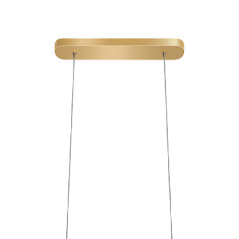 Golden Ceiling Light Contemporary LED Kitchen Island Lighting for Foyer