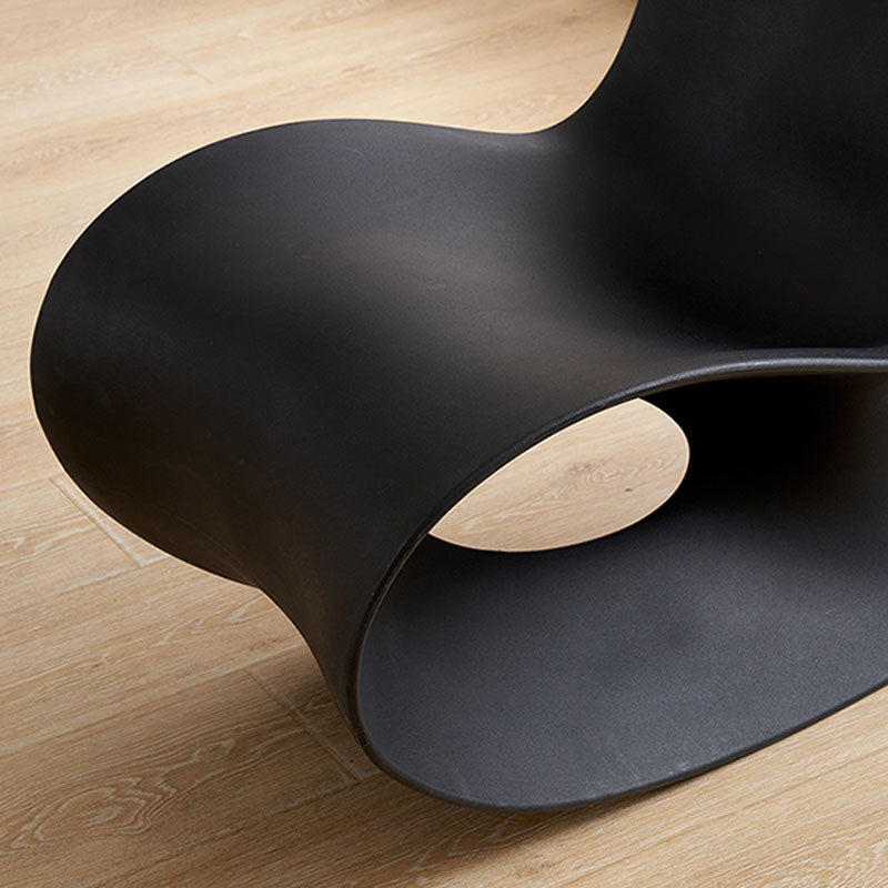 Contemporary Rocking Chair Acrylic Solid Color Indoor Rocking Chair without Armrest