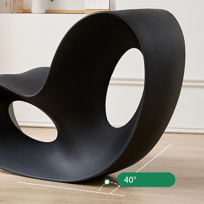 Contemporary Rocking Chair Acrylic Solid Color Indoor Rocking Chair without Armrest