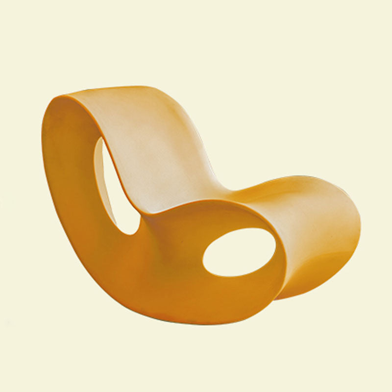 Contemporary Rocking Chair Acrylic Solid Color Indoor Rocking Chair without Armrest