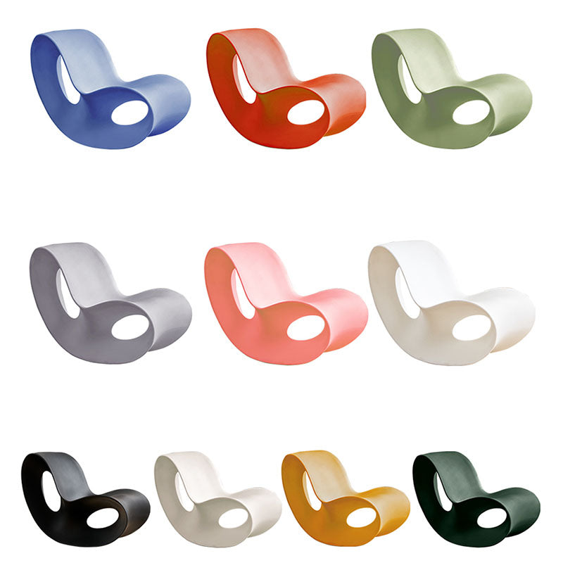 Contemporary Rocking Chair Acrylic Solid Color Indoor Rocking Chair without Armrest