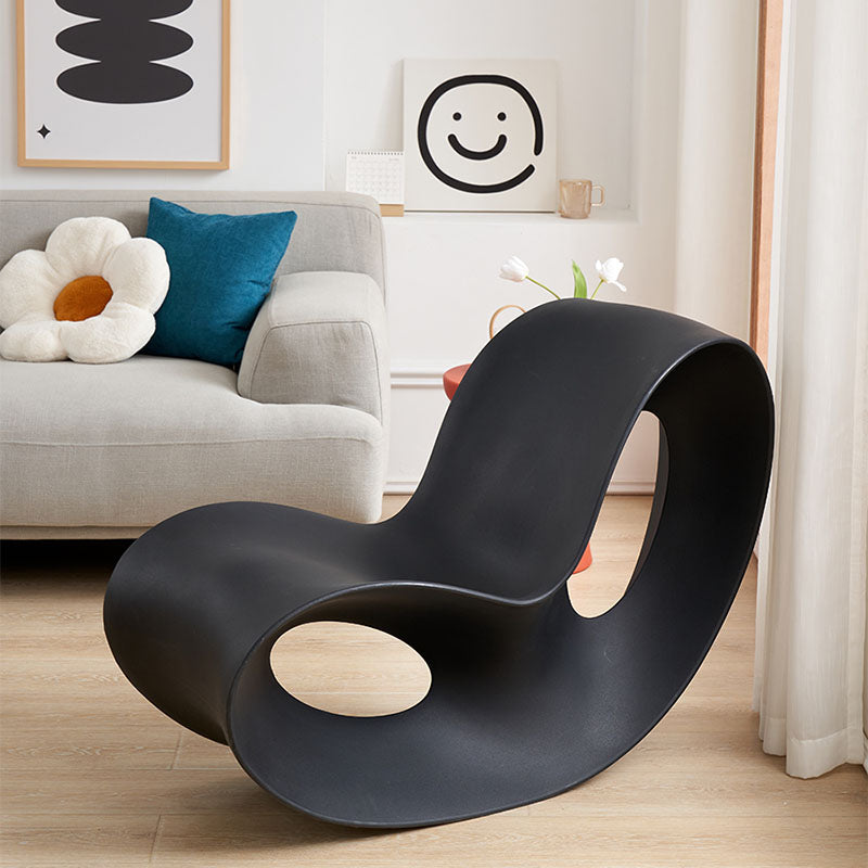 Contemporary Rocking Chair Acrylic Solid Color Indoor Rocking Chair without Armrest