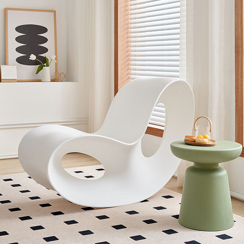 Contemporary Rocking Chair Acrylic Solid Color Indoor Rocking Chair without Armrest