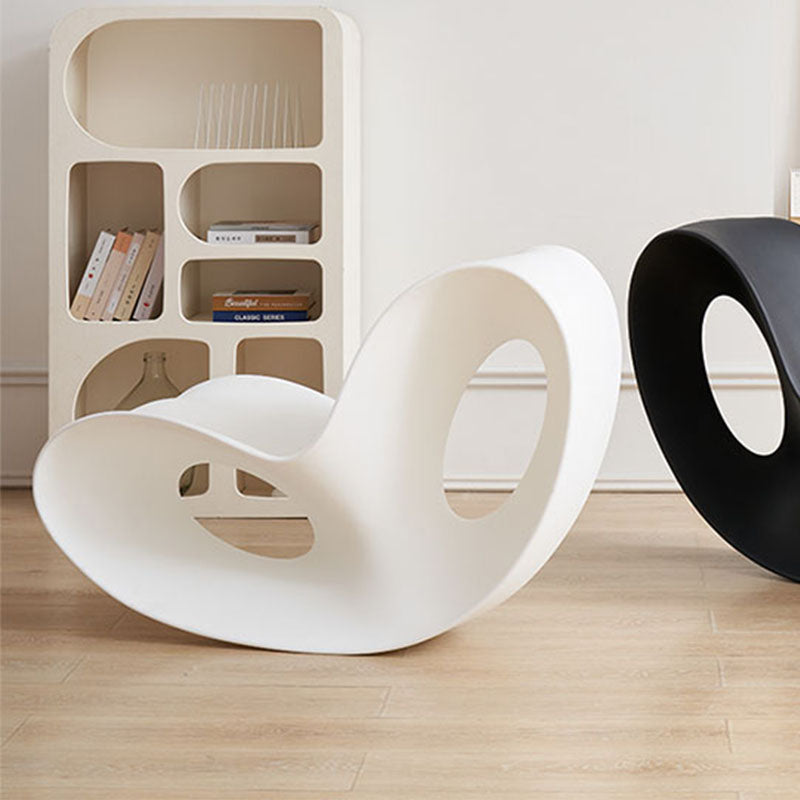 Contemporary Rocking Chair Acrylic Solid Color Indoor Rocking Chair without Armrest