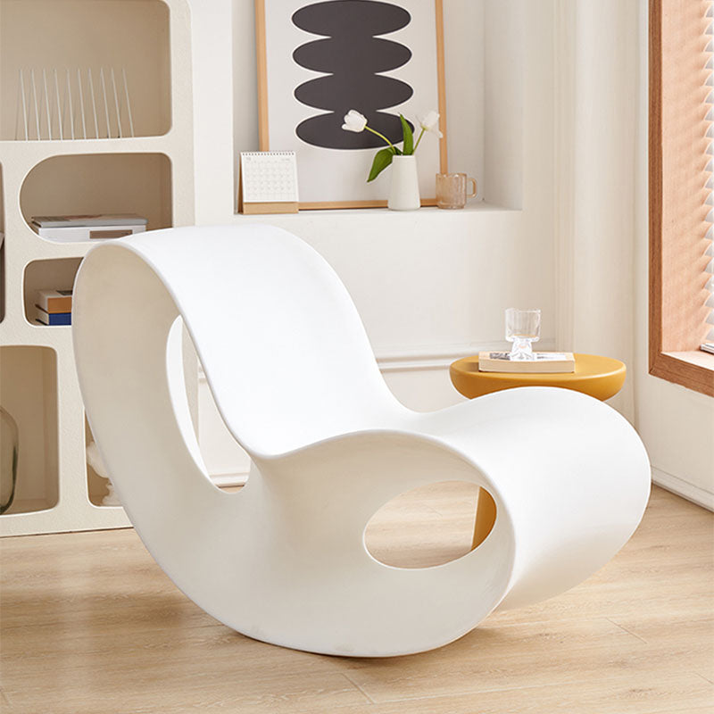 Contemporary Rocking Chair Acrylic Solid Color Indoor Rocking Chair without Armrest