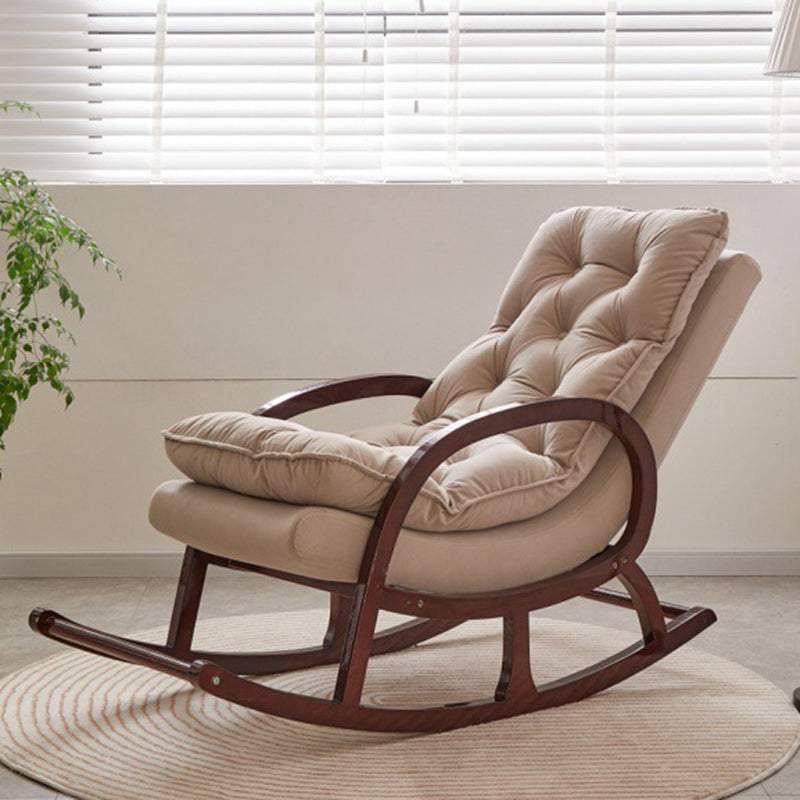 Contemporary Style Sofa Rocking Chair Wooden Indoor Rocking Chair for Living Room