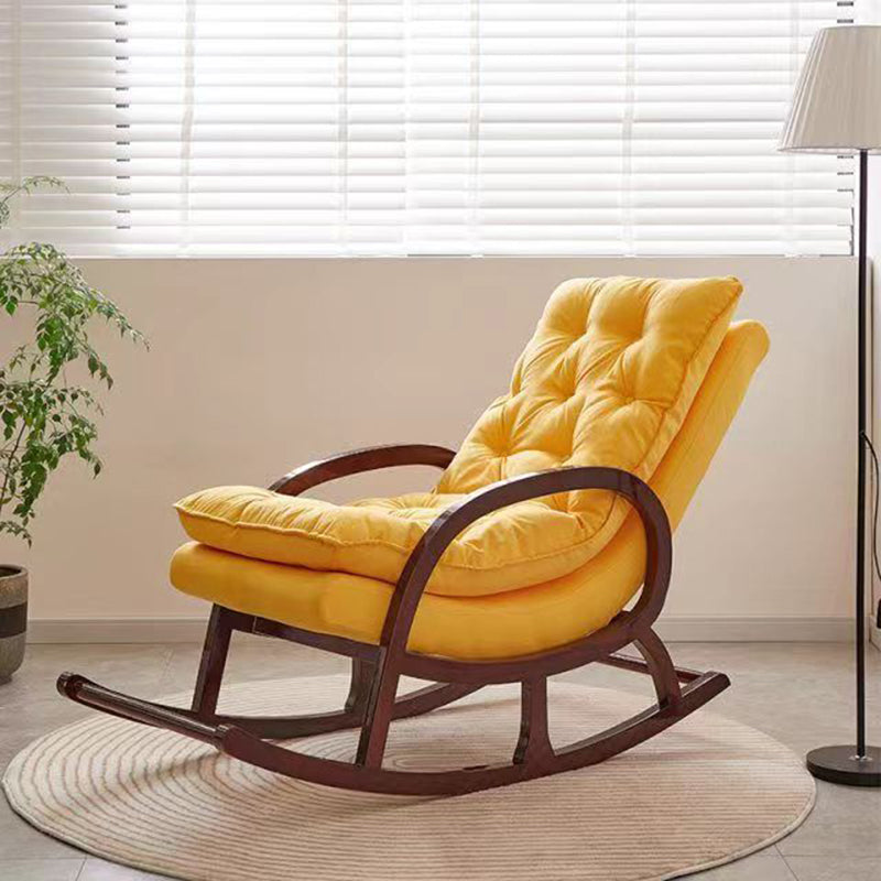 Contemporary Style Sofa Rocking Chair Wooden Indoor Rocking Chair for Living Room